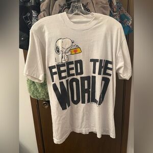 White Snoopy Graphic T-Shirt